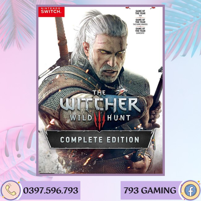 [Switch] Thẻ trò chơi The Witcher 3 - Wild Hunt Complete Edition