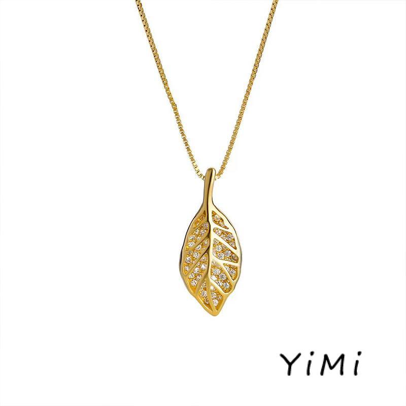 Vòng cổ Mặt Chiếc Lá Hợp Thời Trang Sang Trọng Cho Nữ