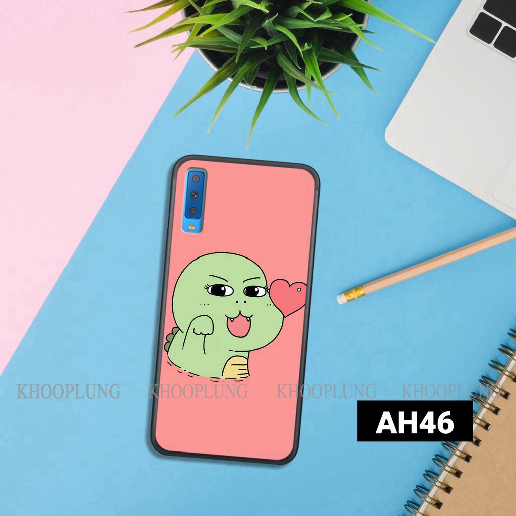 [SALE] Ốp lưng Samsung Galaxy A750/ A7 2018 - A9 2018 in hình khủng long nhỏ siêu cute