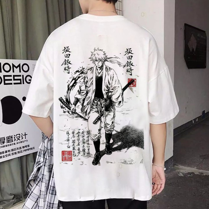 Áo tay lỡ form rộng Gintama - One Piece - Naruto - Anime cực ngầu giá tận xưởng