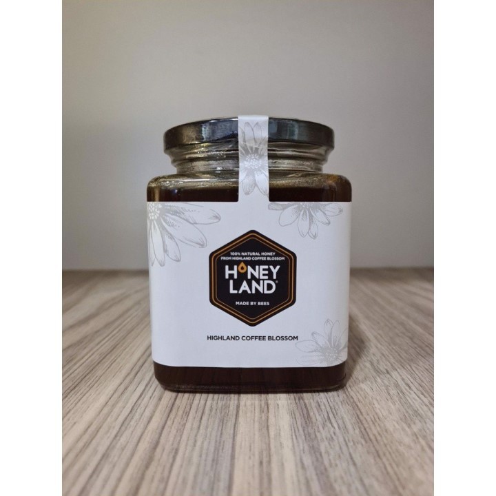 HONEYLAND - Bộ Mật Ong Hoa Cà Phê 4 chai x 380g TẶNG NGAY 2 Hũ Mật Ong Hoa Cà Phê 250g