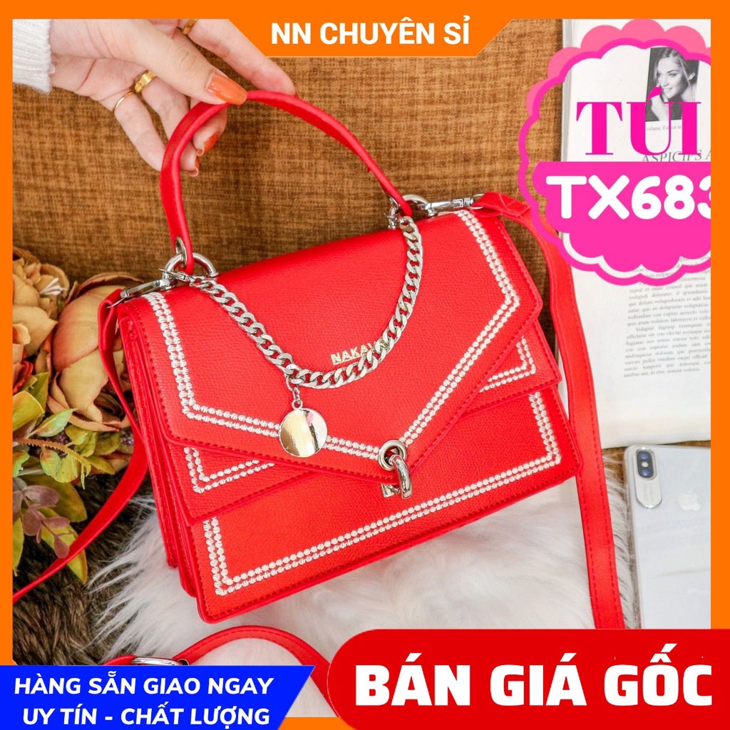 Túi xách công sở nữ chất da dày mềm phom đẹp Túi dù thể thao nam nữ Tổng hợp túi xách nữ