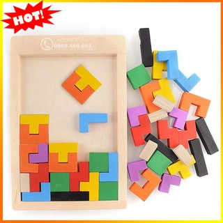 Xếp gạch gỗ - xếp hình - lắp ráp thông minh