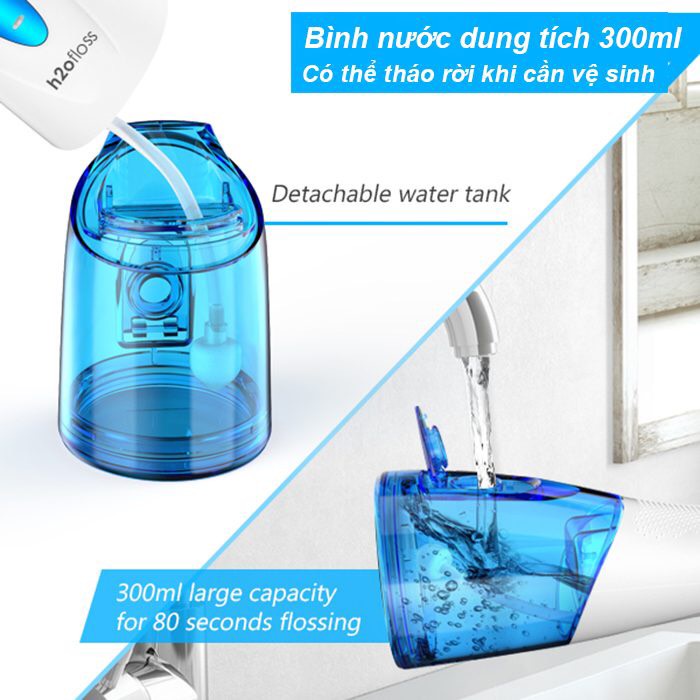 Máy tăm nước cầm tay H2ofloss HF9P  phiên bản MỚI NHẤT 2022 - thiết bị vệ sinh răng miệng hoàn hảo