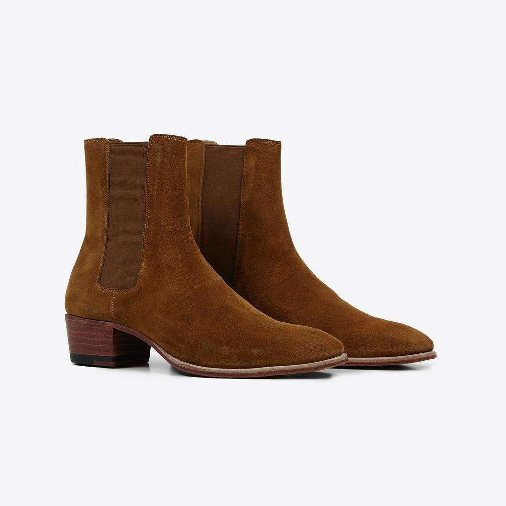 Giày Chelsea Boots Nam TARMOR Màu Nâu Da Lộn Chelsea Boots in Tobacco Suede