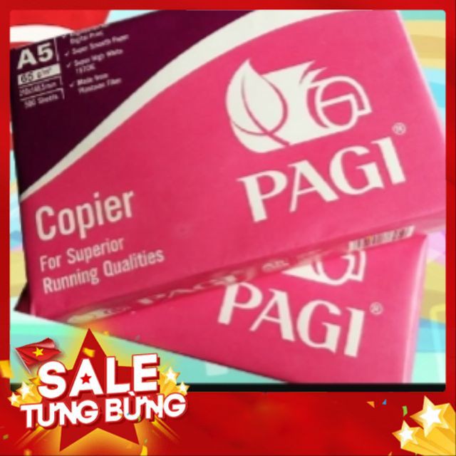 Giấy A5 Pagi 65gsm (500 tờ/ram)٩(^‿^)۶