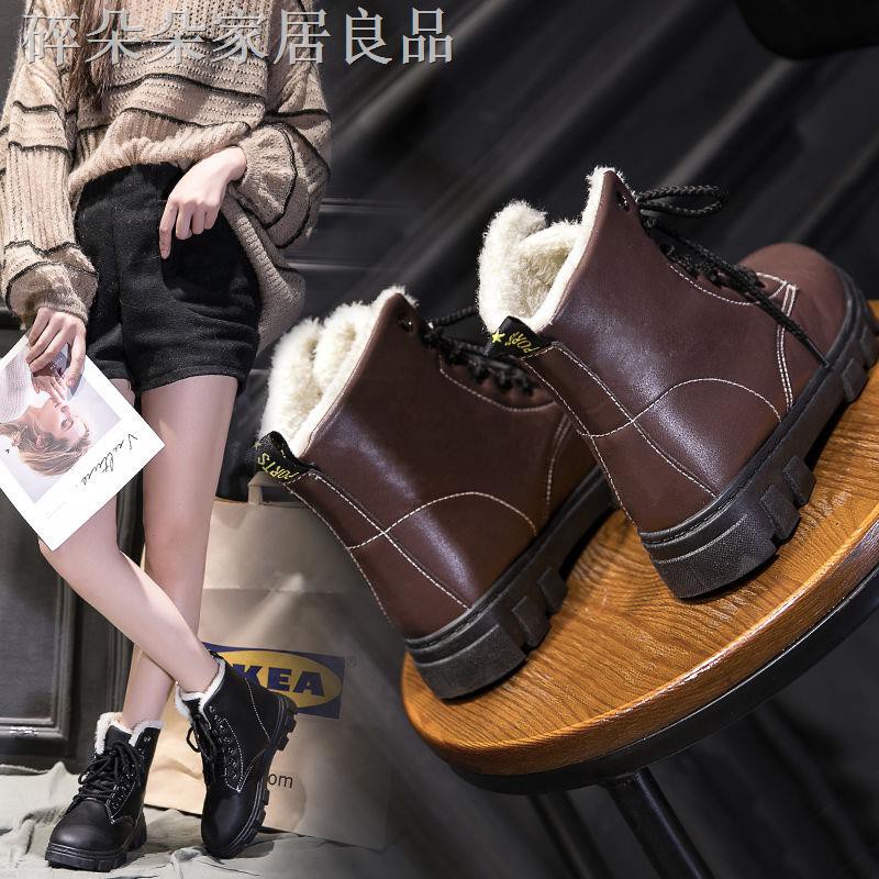 Giày Bốt Martin Đi Tuyết Lót Nhung Ấm Áp Chống Thấm Nước Thời Trang Mùa Đông 2020 Cho Nữ