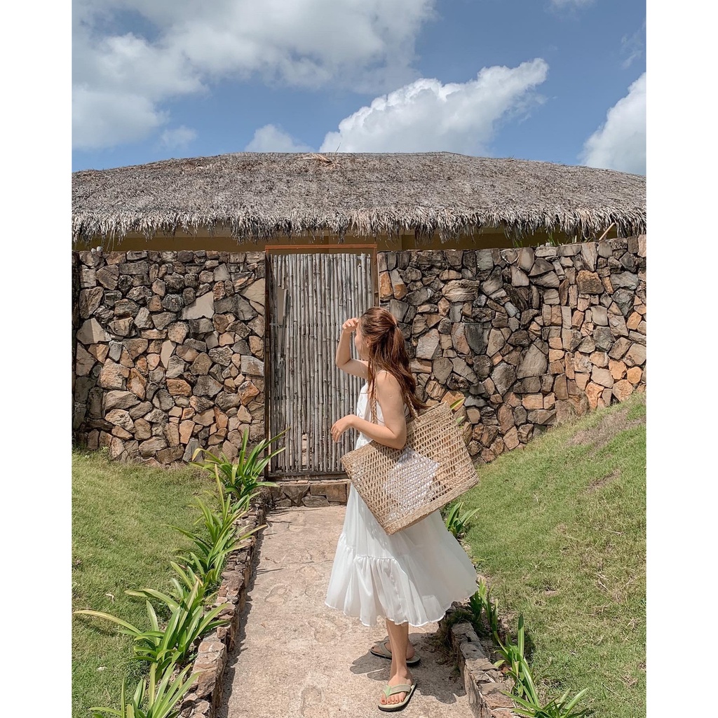 Váy voan hai dây nơ ngực 2 lớp V612 SUSTORE