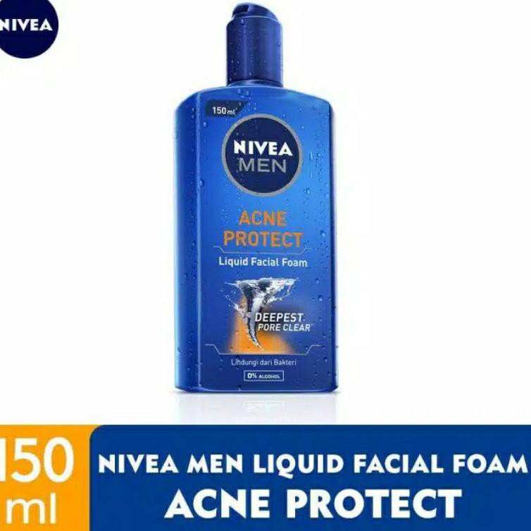 (Hàng Mới Về) Sữa Rửa Mặt Tạo Bọt Nivea 150ml Trị Mụn Cho Nam