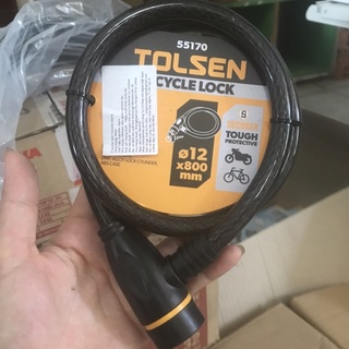 Khoá dây cáp Tolsen 55170 - Bicycle lock