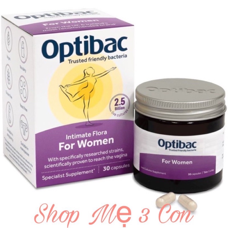 Men Optibac Tím UK chính hãng