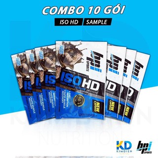 Combo 10 gói sữa tăng cân ISO HD 1 lần dùng (32gram)