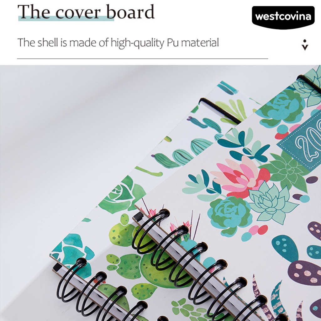 [Hot]✍Sổ Tay A5 Bìa Dày In Họa Tiết Cây Lá Agenda Hiệu Quả