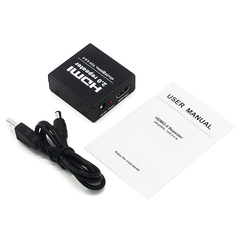 4Kx2K 2.0 HDMI Repeater HDMI Extender 4K 60HZ 4:4:4 HDMI Cable Adapter Signal Amplifier Booster over Signal HDTV Up to 25M | BigBuy360 - bigbuy360.vn