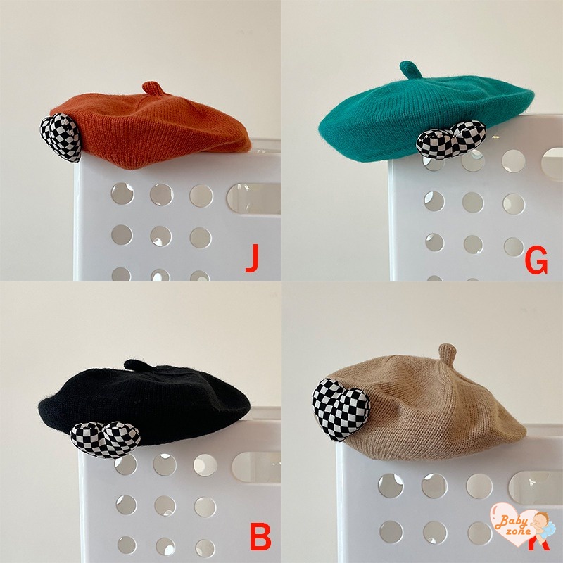 Mũ Len Beanie Hàn Quốc Dễ Thương Cho Bé
