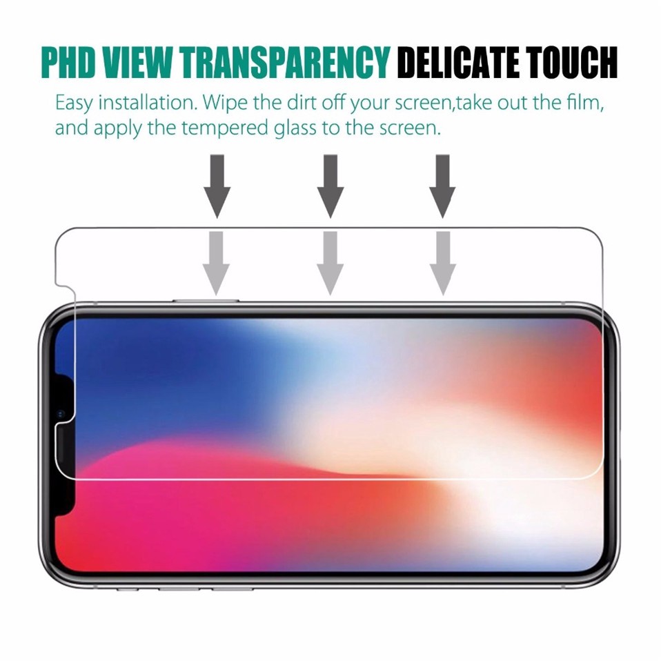 2Pcs iPhone 12 Pro Max 12 Mini XS Max XR X 8 7 6 6S Plus Tempered Glass 9H 2.5D Screen Protector