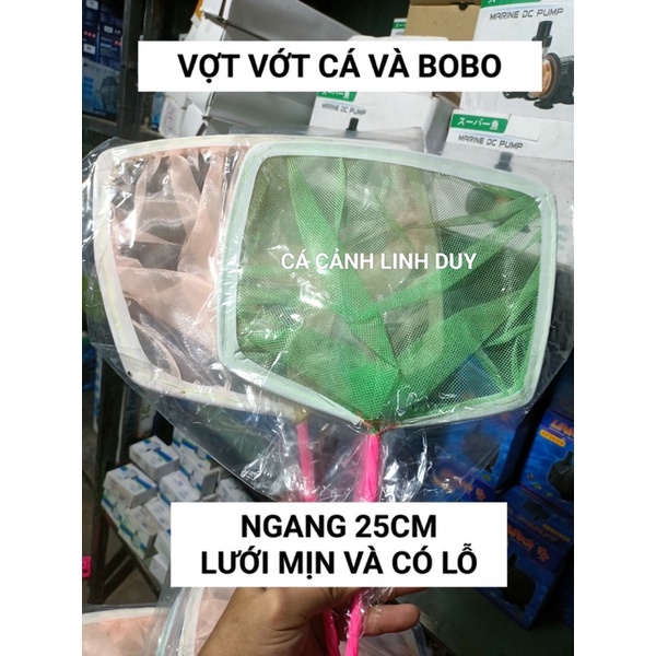 VỢT VỚT CÁ VÀ BOBO LƯỚI MỊN VÀ LƯỚI THƯA