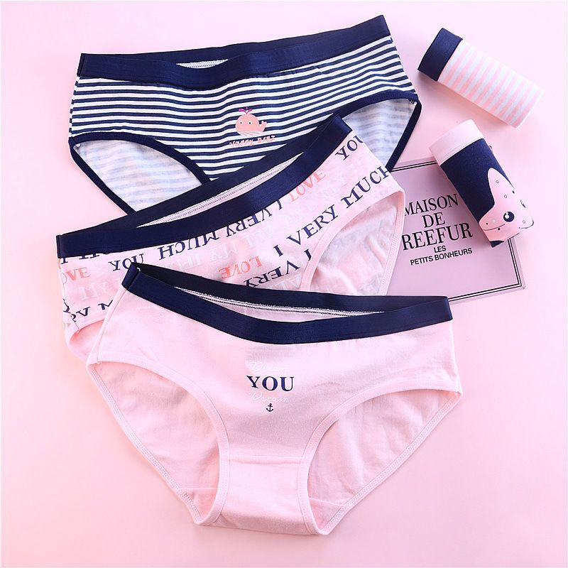 Quần lót nữ cute sét 4 quần chíp dễ thương cho bé size đại đồ lót trẻ em từ 39-58kg XS11