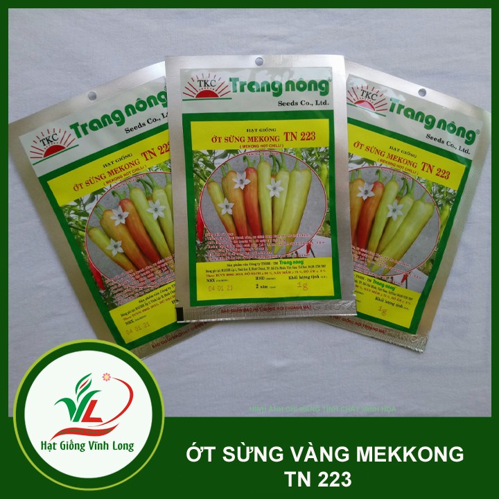 Hạt giống Ớt sừng vàng MEKONG TN 223 - 1g