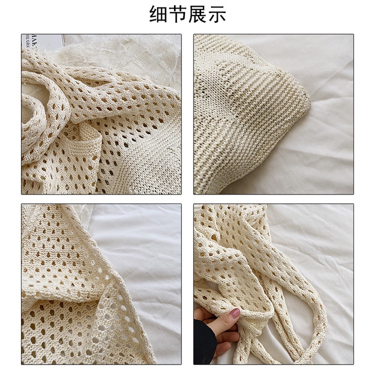 Túi Xách JASMIN NOIR Đan Len Thiết Kế Đơn Giản Thời Trang Cho Nữ