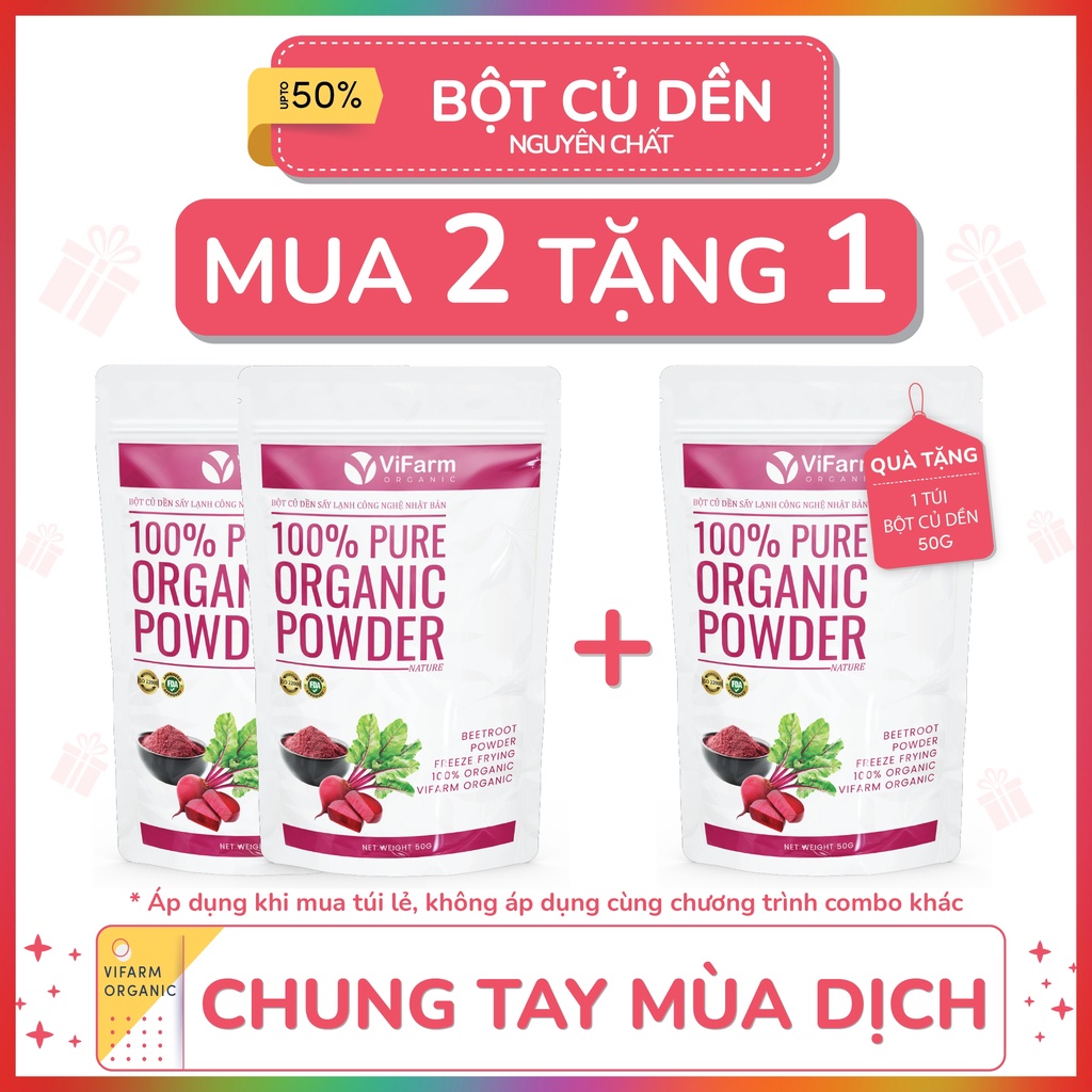 Bột Củ Dền Nguyên Chất 100% ViFarm 50Gram