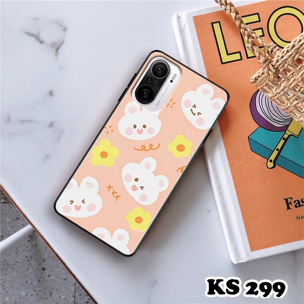 Ốp lưng Xiaomi Redmi K40 - Redmi K40 Gaming - Mi 11X - Ốp in hình gấu &amp; thỏ đang yêu - lưng nhám viền TPU cao cấp