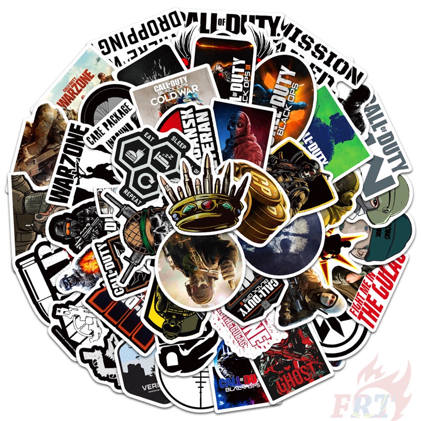 Bộ 100 miếng sticker hình game call of duty thời trang chống nước DIY