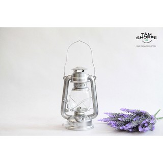 Đèn dầu đi bão màu bạc