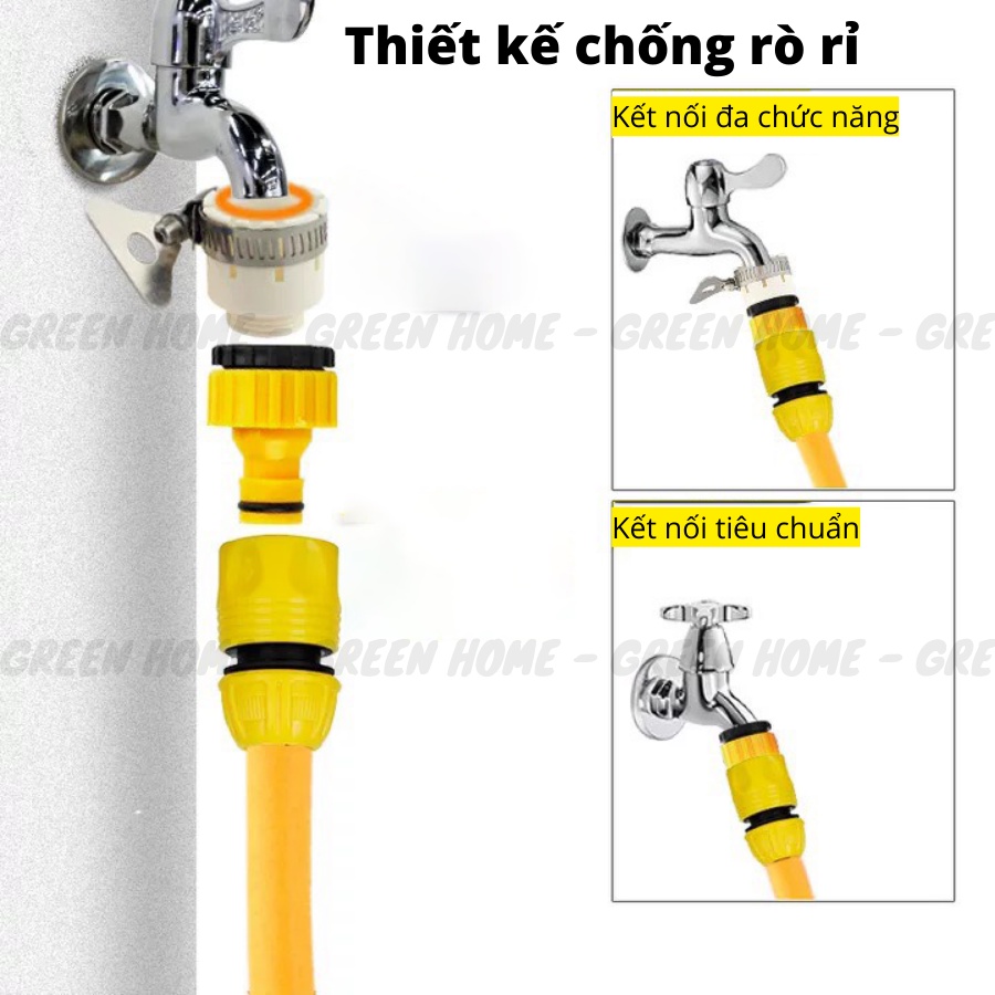 Đầu nối vòi nước có đai siết, Khớp nối nhanh đa năng nối trực tiếp từ vòi nước chất lượng cao, tiện lợi