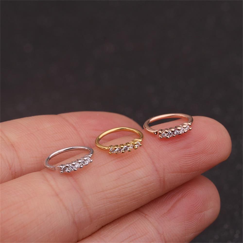 NIUYOU Khuyên Xỏ Tai / Môi / Sụn Tai Bằng Thép Phẫu Thuật Hình Hoa Thời Trang Helix