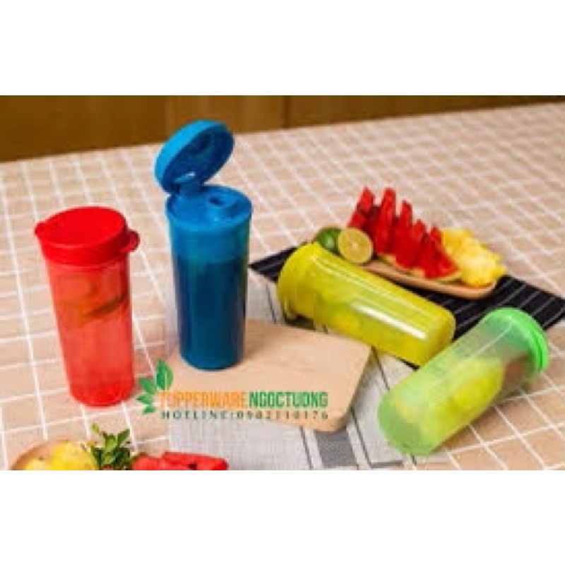 Bình nước cầm tay đi học Thirst N Go 470ml TUPPERWARE Chính Hãng Bảo Hành Trọn Đời