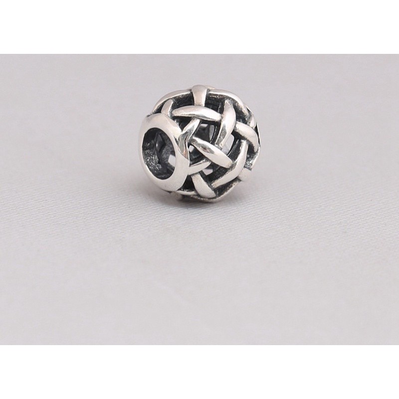 charm pan đan sợi cổ điển bạc s925 cao cấp