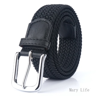 3.4cm Vải Co Giãn Thắt Lưng Nam Nữ Pin Khóa Vải Thắt Lưng Trẻ Học Sinh Dệt Vải Thắt Lưng