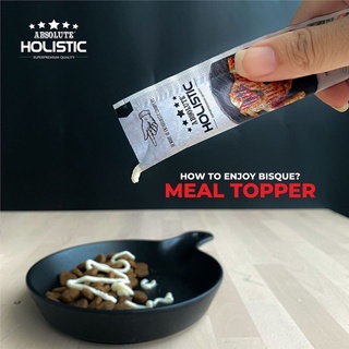 SÚP THƯỞNG CHO CHÓ MÈO ĐỦ VỊ ABSOLUTE HOLISTIC BISQUE (Túi 5 tuýp)