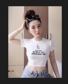 ÁO THUN RÍP THÊU HOA CÚC