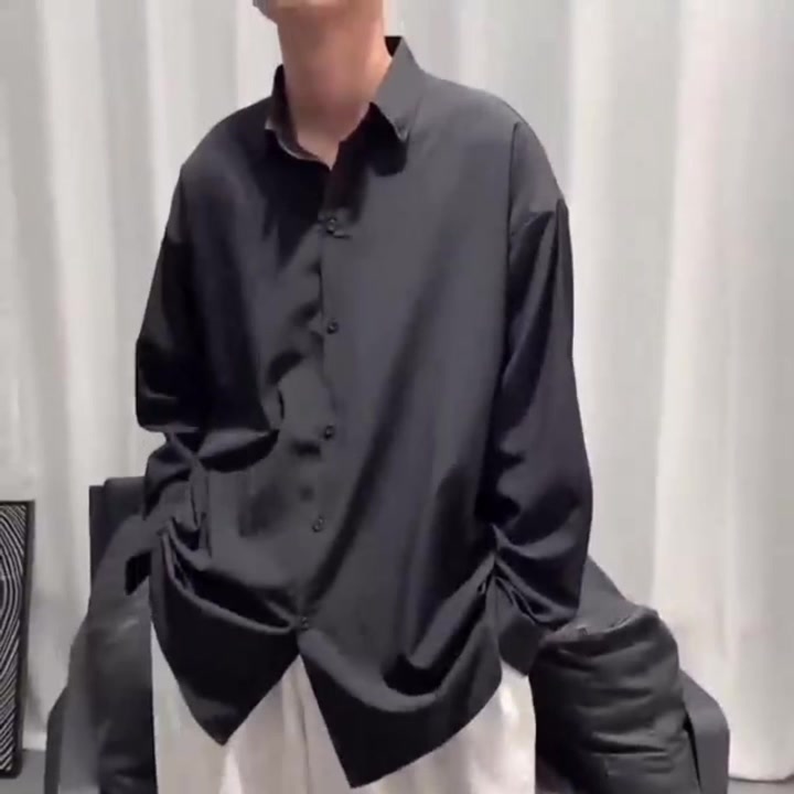 Áo Sơ Mi Màu Đen Trơn Tay Dài Có Size Lớn M-8XL Thời Trang Dành Cho Nam Giới | BigBuy360 - bigbuy360.vn