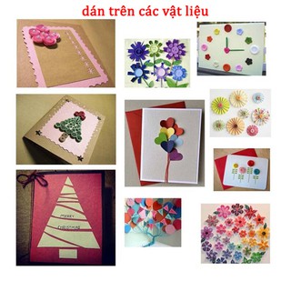 Cuộn 100 miếng băng dính bóng trang trí