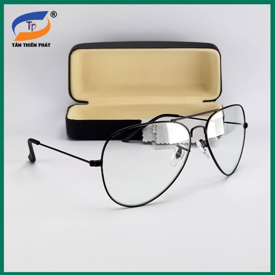 Mắt kính mát nam tròng thuỷ tinh cường lực đổi màu RBTT, đi ngày và đêm - Gọng tròn phi công chống nắng, chống tia UV | BigBuy360 - bigbuy360.vn
