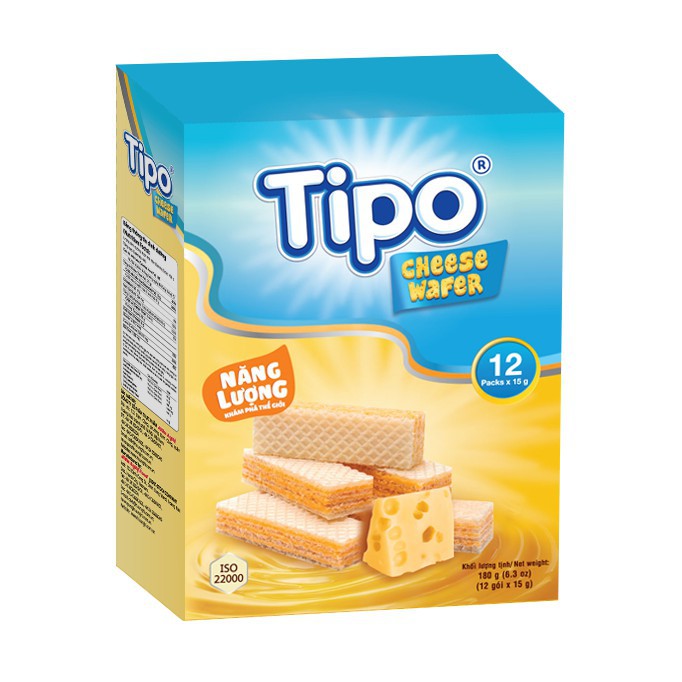 BÁNH KEM XỐP PHÔ MAI TIPO CHEESE WAFFER