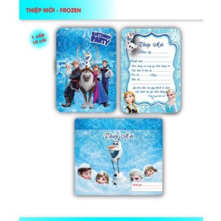 Thiệp mời sinh nhật , thôi nôi ...( sét 10 thiệp )