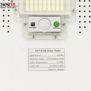ĐÈN LED NĂNG LƯỢNG MẶT TRỜI SUNTEK JD-19100