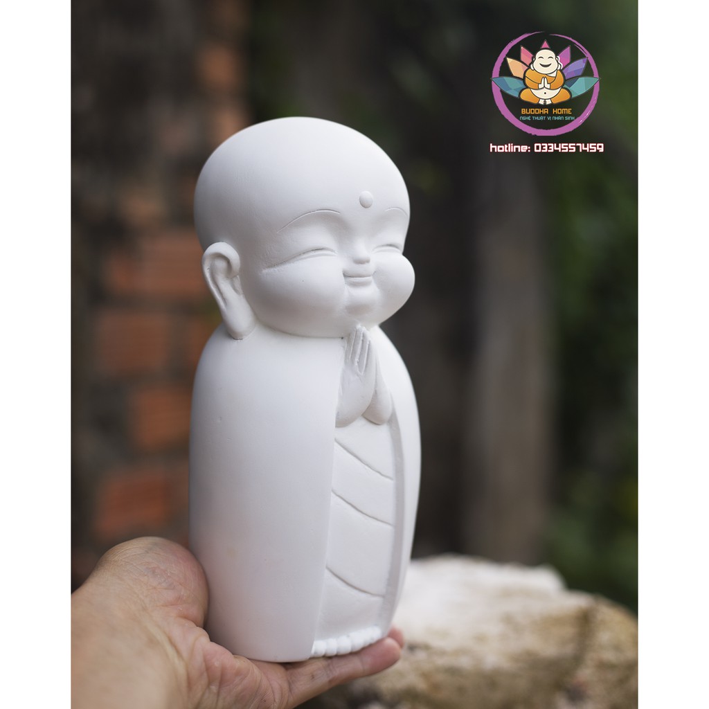 Chú tiểu decor hiện đại 21 cm trang trí nhà cửa nhiều màu độc đáo