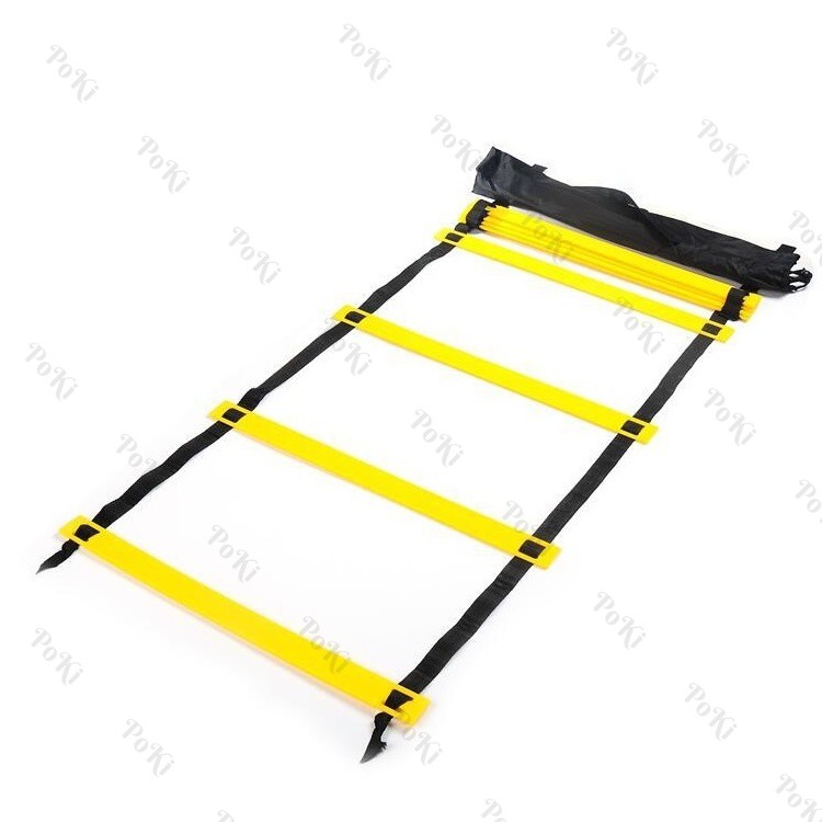 Dây thang tập thể lực BLACK Yellow, thang dây thể thao tập bóng cao cấp - POKI