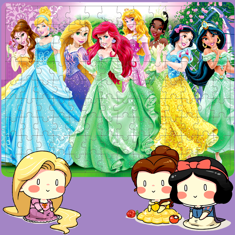 Bộ Đồ Chơi Ghép Hình Công Chúa Disney 126 Mảnh Cho Bé