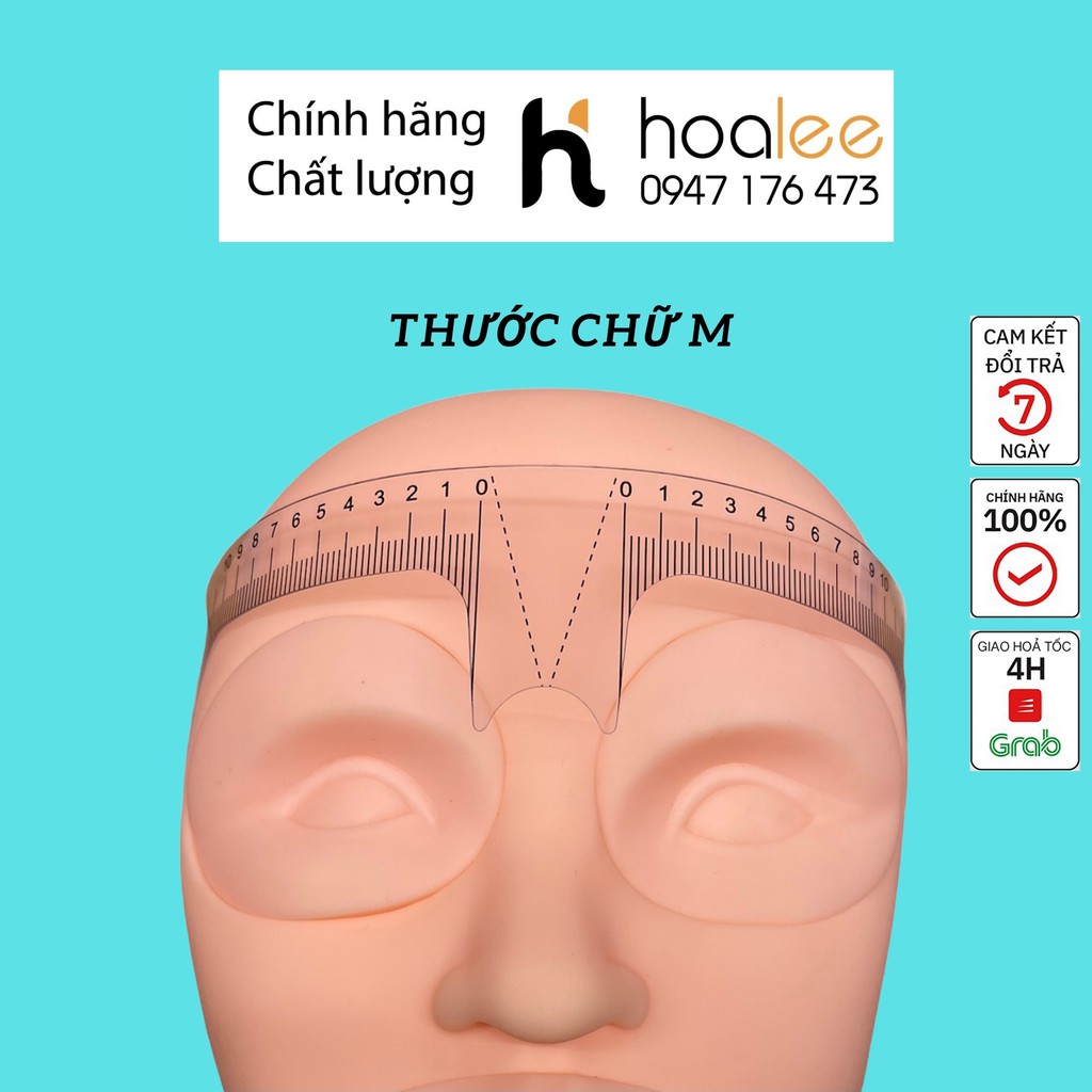 thước chữ M đo, tạo dáng lông mày