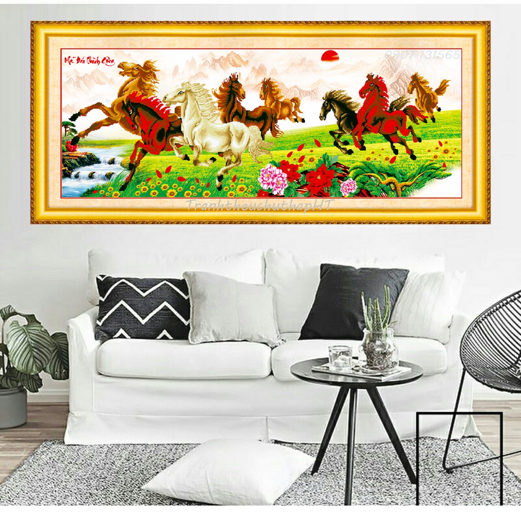Tranh đính đá Mã đáo thành công VS013 - tự đính