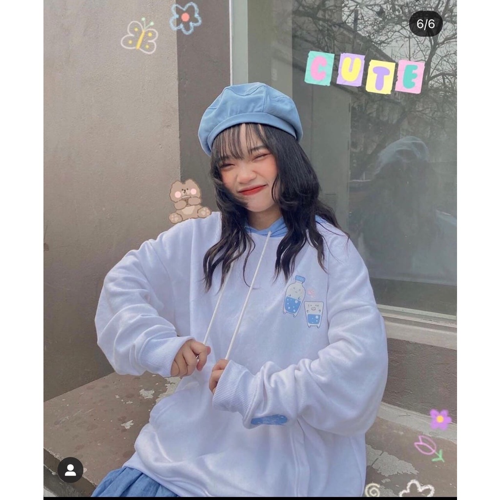 Aó hoodie hộp sữa AISA siêu xinh