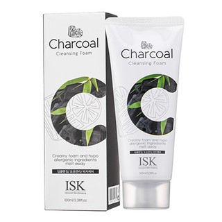 Sữa Rửa Mặt Than Hoạt Tính ISK Charcoal Cleansing Foam 100ml