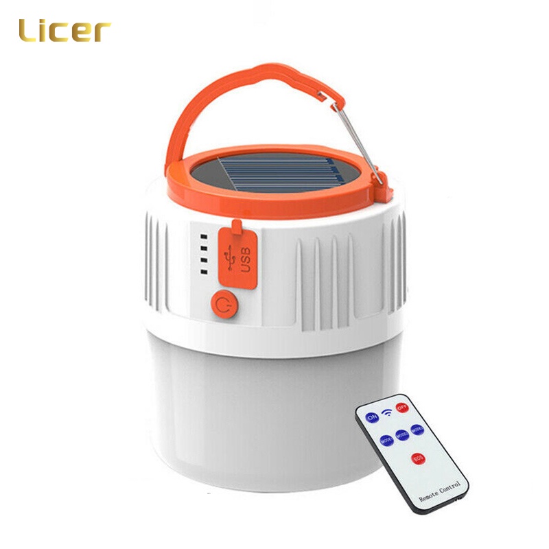 Đèn năng lượng mặt trời LICER có thể sạc lại linh động khẩn cấp dùng cho cắm trại/ ngoài trời/ hàng chợ đêm