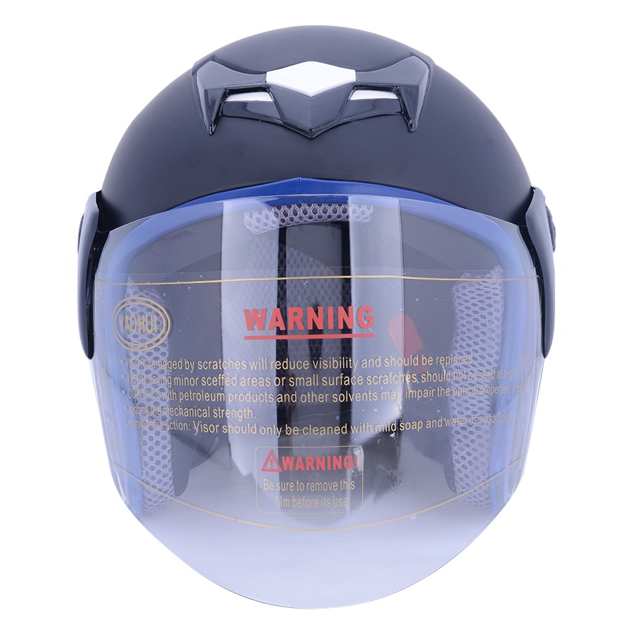 Mũ Bảo Hiểm Phượt ¾ Napoli N039 Tem Bò cạp xanh [Free size 57 - 59cm] - Bảo Hành 12 Tháng